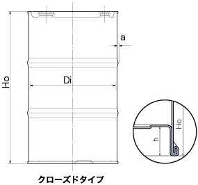 ステンレスドラム製品サイズ